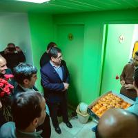 بازدید رئیس دانشگاه فردوسی مشهد از خوابگاه‌های دانشگاه به مناسبت روز دانشجو