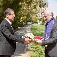 برگزاری آیین اهتزاز پرچم مقدس جمهوری اسلامی ایران در دانشگاه فردوسی مشهد