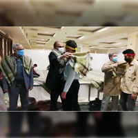مراسم بدرقه کاروان راهیان نور دانشگاه فردوسی مشهد