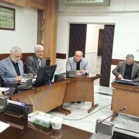 نشست صمیمانه هیات رئیسه دانشگاه با اعضاء هیات علمی دانشکده علوم ریاضی