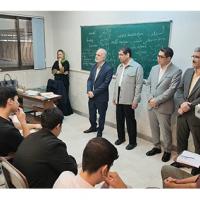 بازدید رئیس دانشگاه فردوسی مشهد و هیئت همراه از کلاس‌های آموزش زبان فارسی رایزنی فرهنگی جمهوری اسلامی ایران در جمهوری ترکمنستان