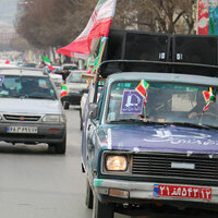 حضور پرشور دانشگاهیان دانشگاه فردوسی مشهد در راهپیمایی 22 بهمن ماه  1400